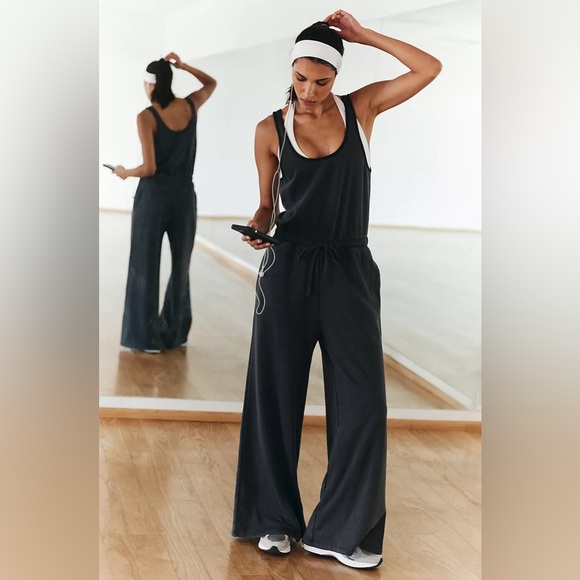 FP Movement by Free People Pants - Free People Movement One To Beat Sleeveless Onesie NWOT Black Size M